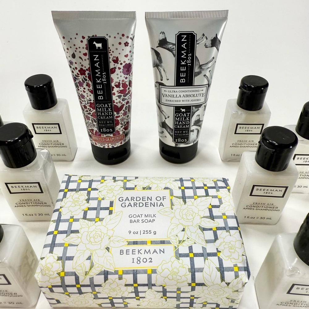 BEEKMAN 1802-Goat Milk & Honeyed Gf. Hand Cream-2oz, Bar Soap 9oz, Conditioner - Picture 2 of 5